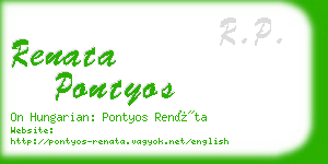 renata pontyos business card